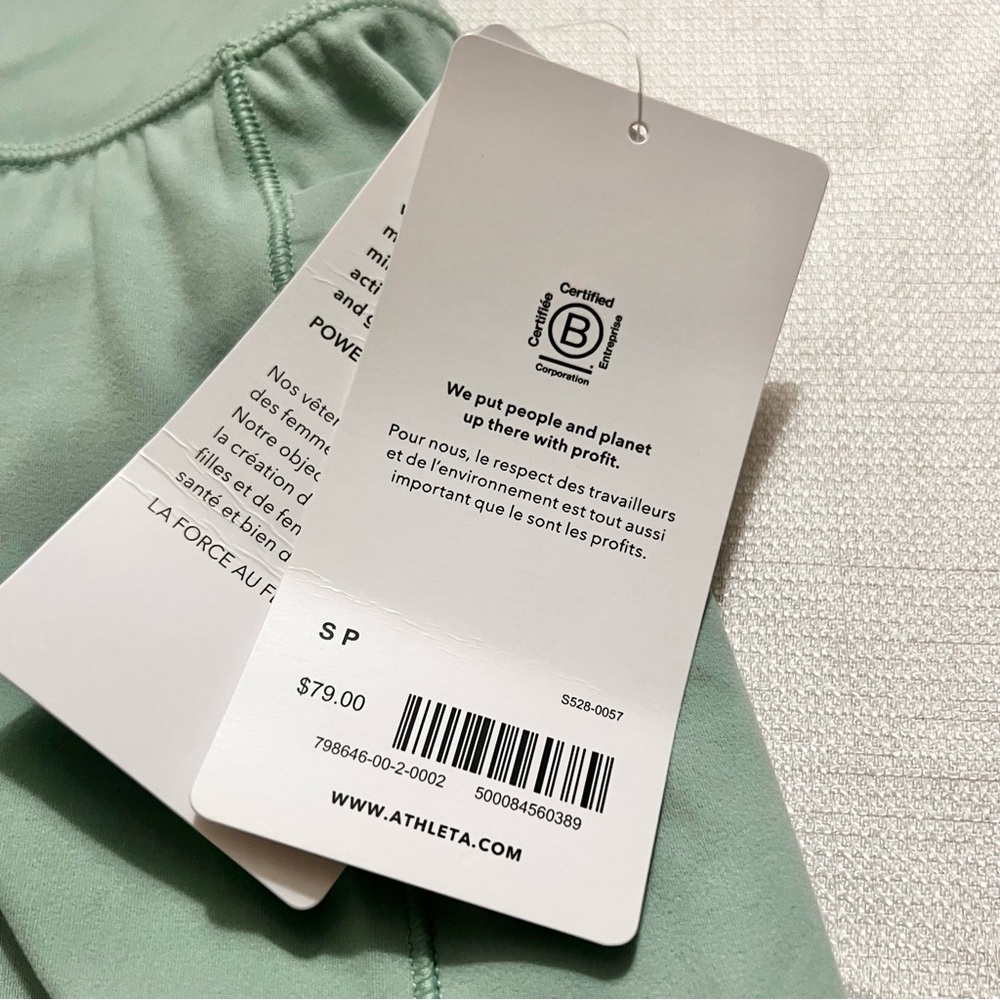 Athleta NWT S Salutation Stash Pocket 14.5” Skort Lagoon (Mint Green) - Picture 11 of 12